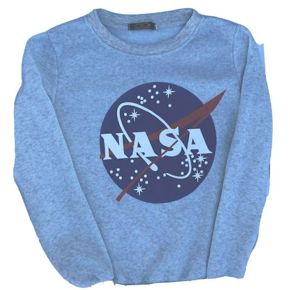 NASA Gray Fleece Sweatshirt‎